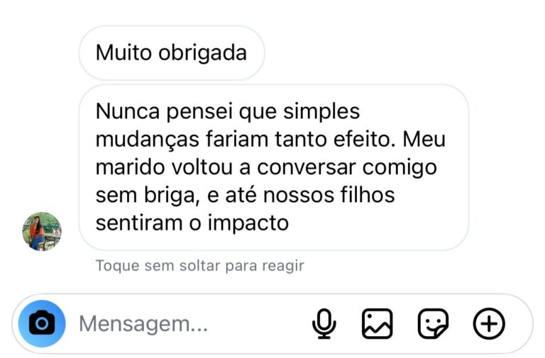 Ele disse que me ama. Fazia 3 anos que eu não ouvia.